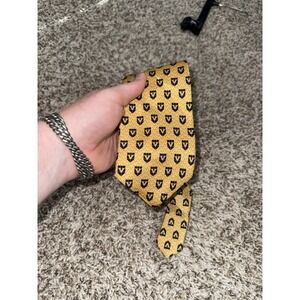 Vanderbilt Commodores Neck‎ Tie AOP Logo Silk Gold